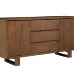 Antique Cappuccino Pine Sideboard with Drawers and Shelved Cabinets 10 Antique Cappuccino Pine Sideboard with Drawers and Shelved Cabinets