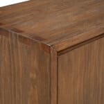 Antique Cappuccino Pine Sideboard with Drawers and Shelved Cabinets 12 Antique Cappuccino Pine Sideboard with Drawers and Shelved Cabinets