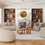 Velvet Accent Chair with Birch Legs and Armrest Support 11 Velvet Accent Chair with Birch Legs and Armrest Support
