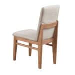Natural Contemporary Solid Pine Side Chair with Oatmeal Cushion