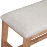 Contemporary Natural Dining Bench Solid Pine and Veneer