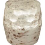 Antique Beige Round Side Table with Hand-Finished Versatile Design 10 Antique Beige Round Side Table with Hand-Finished Versatile Design