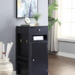Black Rectangular Writing Desk with Storage Cabinets, 48 Inches Wide 15 Black Rectangular Writing Desk with Storage Cabinets, 48 Inches Wide