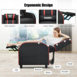 Reclining Massage Gaming Chair with Adjustable Backrest and Footrest 35 Reclining Massage Gaming Chair with Adjustable Backrest and Footrest