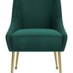Velvet Armchair with Gold Metal Legs and Cushioned Backrest Green 14 Velvet Armchair with Gold Metal Legs and Cushioned Backrest Green