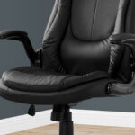 94-Inch High Adjustable Tufted Faux Leather Swivel Office Chair
