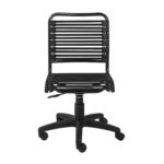 37-Inch Black Adjustable Swivel Bungee Office Chair With Lumbar 6 37-Inch Black Adjustable Swivel Bungee Office Chair With Lumbar