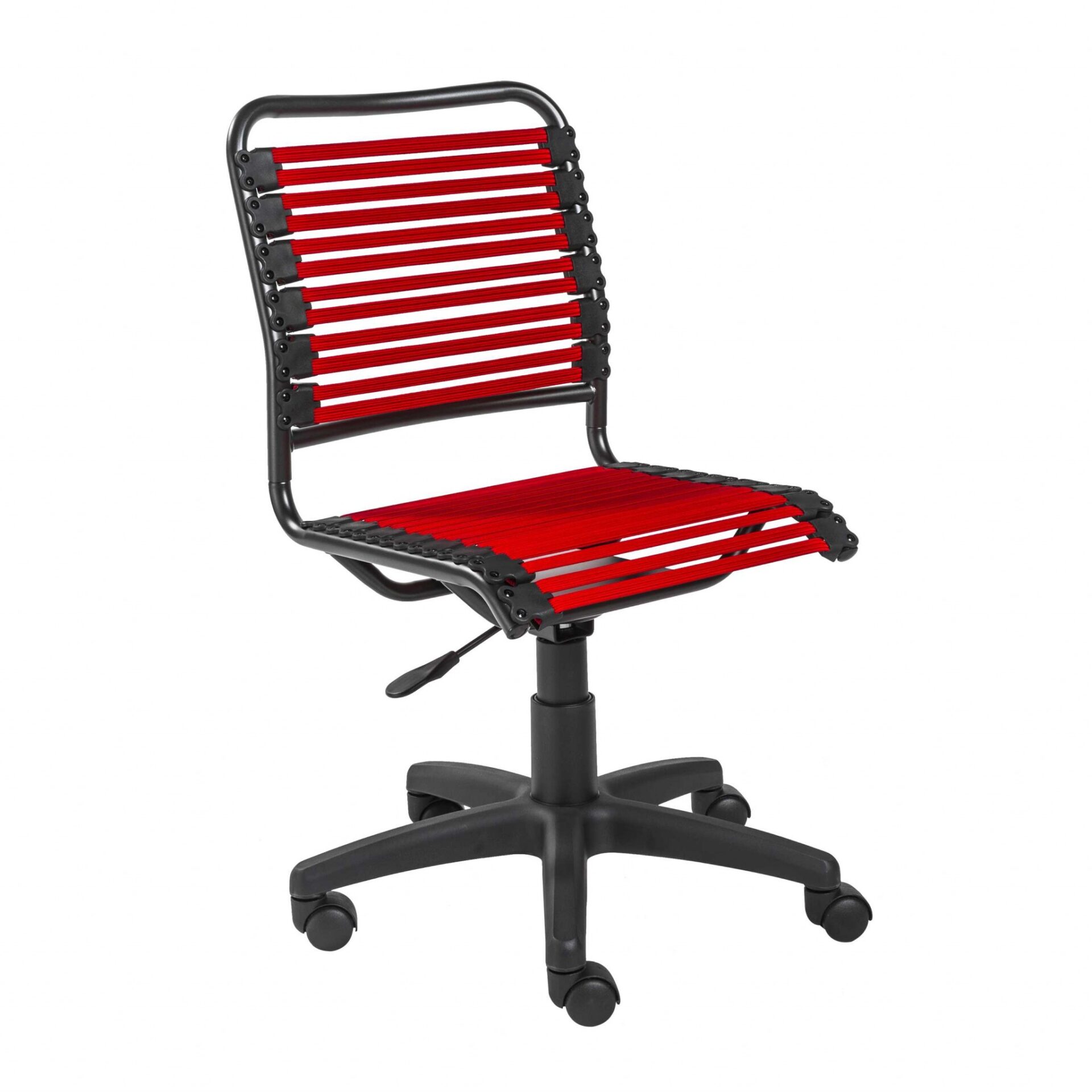 37.21-Inch Red and Black Adjustable Swivel Bungee Office Chair 1 37.21-Inch Red and Black Adjustable Swivel Bungee Office Chair