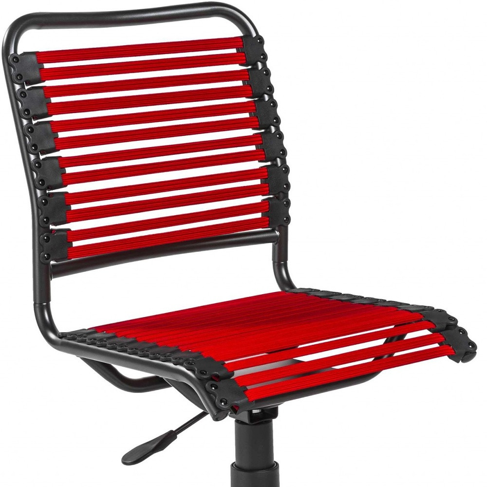 37.21-Inch Red and Black Adjustable Swivel Bungee Office Chair 4 37.21-Inch Red and Black Adjustable Swivel Bungee Office Chair - Image 4