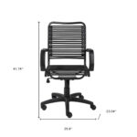 41.74-Inch Adjustable Swivel Office Chair with Bungee Back 10 41.74-Inch Adjustable Swivel Office Chair with Bungee Back
