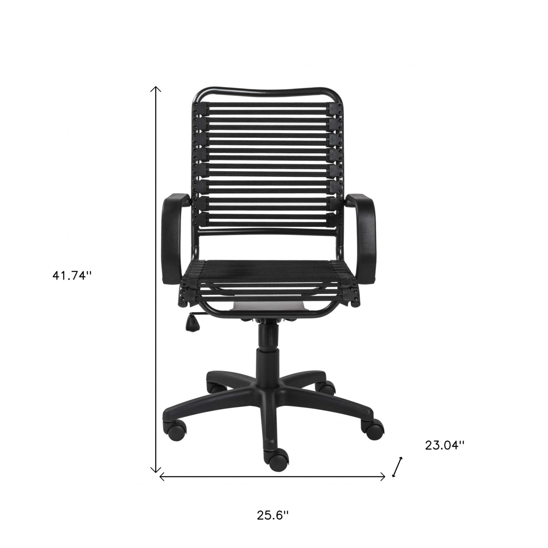 41.74-Inch Adjustable Swivel Office Chair with Bungee Back 5 41.74-Inch Adjustable Swivel Office Chair with Bungee Back - Image 5