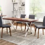 Graphite Tufted Upholstery Dining Chair with Birch Legs (Set of 2) 8 Graphite Tufted Upholstery Dining Chair with Birch Legs (Set of 2)