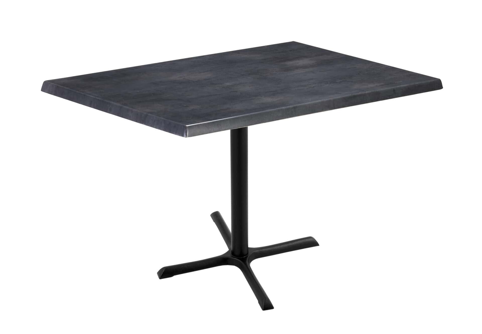 36-Inch Tall Indoor/Outdoor Table with 30 x 48-Inch Diameter Black Steel Rectangle Top, Black Wrinkle Base, and 30 x 30-Inch Diameter Foot 1 36-Inch Tall Indoor/Outdoor Table with 30 x 48-Inch Diameter Black Steel Rectangle Top, Black Wrinkle Base, and 30 x 30-Inch Diameter Foot