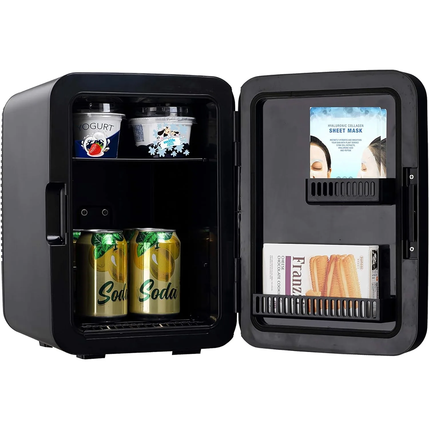 Portable 15Can Mini Fridge Stainless Steel Rugged Refrigerator Cave