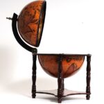 22" Old World Nautical Map Globe Mini Bar