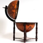 22" Old World Nautical Map Globe Mini Bar