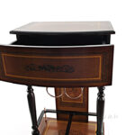 20" X 14" X 36" Vintage Nautical Wine Cabinet With Wheels