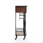 20" X 14" X 36" Vintage Nautical Wine Cabinet With Wheels