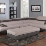 Gray Leather L Shaped Two Piece Modern Corner Sectional 18 Gray Leather L Shaped Two Piece Modern Corner Sectional
