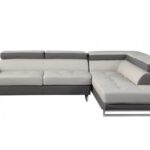 Gray Leather L Shaped Two Piece Modern Corner Sectional 13 Gray Leather L Shaped Two Piece Modern Corner Sectional