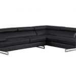94” Black Leather L Shaped Two Piece Corner Sectional 8 94” Black Leather L Shaped Two Piece Corner Sectional