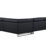 94” Black Leather L Shaped Two Piece Corner Sectional 9 94” Black Leather L Shaped Two Piece Corner Sectional