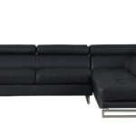 94” Black Leather L Shaped Two Piece Corner Sectional 10 94” Black Leather L Shaped Two Piece Corner Sectional
