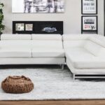 White Leather L Shaped Two Piece Corner Sectional Sofa 12 White Leather L Shaped Two Piece Corner Sectional Sofa