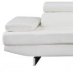 White Leather L Shaped Two Piece Corner Sectional Sofa 16 White Leather L Shaped Two Piece Corner Sectional Sofa