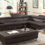 Brown Leather L-Shaped Two-Piece Corner Sectional Sofa 13 Brown Leather L-Shaped Two-Piece Corner Sectional Sofa