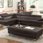 Black Leather L-Shaped Two-Piece Corner Sectional with Metal Legs 13 Black Leather L-Shaped Two-Piece Corner Sectional with Metal Legs