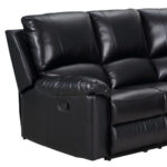 Black Polyester Blend U-Shaped Reclining Corner Sectional, 3-Piece 11 Black Polyester Blend U-Shaped Reclining Corner Sectional, 3-Piece