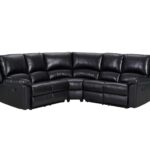 Black Polyester Blend U-Shaped Reclining Corner Sectional, 3-Piece 8 Black Polyester Blend U-Shaped Reclining Corner Sectional, 3-Piece