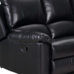 Black Polyester Blend U-Shaped Reclining Corner Sectional, 3-Piece 10 Black Polyester Blend U-Shaped Reclining Corner Sectional, 3-Piece