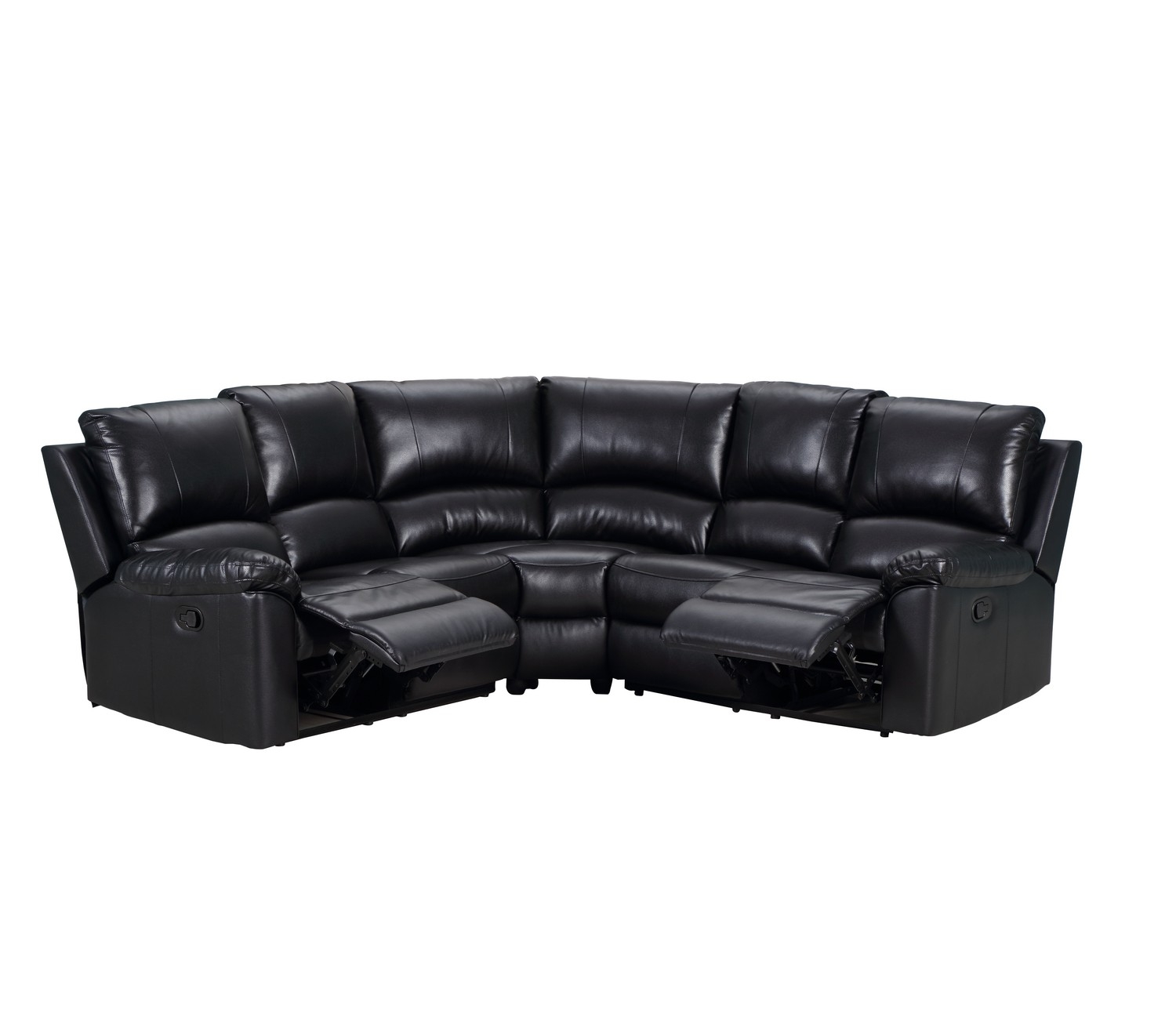 80” Black Polyester Power Reclining U-Shaped Corner Sectional Sofa 1 80” Black Polyester Power Reclining U-Shaped Corner Sectional Sofa