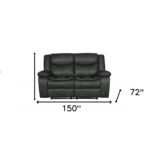 Gray Microsuede Reclining Sofa and Loveseat Set for Five
