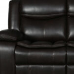 Two Piece Brown Microsuede Reclining Sofa and Loveseat Seating Set