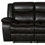 Two Piece Brown Microsuede Reclining Sofa and Loveseat Seating Set