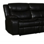 Brown Reclining U-Shaped Corner Sectional with Console, Polyester Blend 15 Brown Reclining U-Shaped Corner Sectional with Console, Polyester Blend