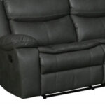 92-Inch Gray Polyester Reclining U-Shaped Sectional with Console