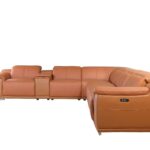 280-Inch U-Shaped Italian Leather Power Reclining Sectional with Console 11 280-Inch U-Shaped Italian Leather Power Reclining Sectional with Console