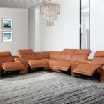 320 Inch Camel Italian Leather Power Reclining U Shaped Sectional 17 320 Inch Camel Italian Leather Power Reclining U Shaped Sectional