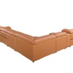 320 Inch Camel Italian Leather Power Reclining U Shaped Sectional 11 320 Inch Camel Italian Leather Power Reclining U Shaped Sectional