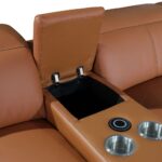 320 Inch Camel Italian Leather Power Reclining U Shaped Sectional 16 320 Inch Camel Italian Leather Power Reclining U Shaped Sectional