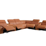 320 Inch Camel Italian Leather Power Reclining U Shaped Sectional 15 320 Inch Camel Italian Leather Power Reclining U Shaped Sectional