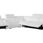 123” White Italian Leather Power Reclining U-Shaped Sectional With Console 11 123” White Italian Leather Power Reclining U-Shaped Sectional With Console