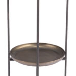 Round Bronze Accent Table with Steel Frame and Trays 13 Round Bronze Accent Table with Steel Frame and Trays