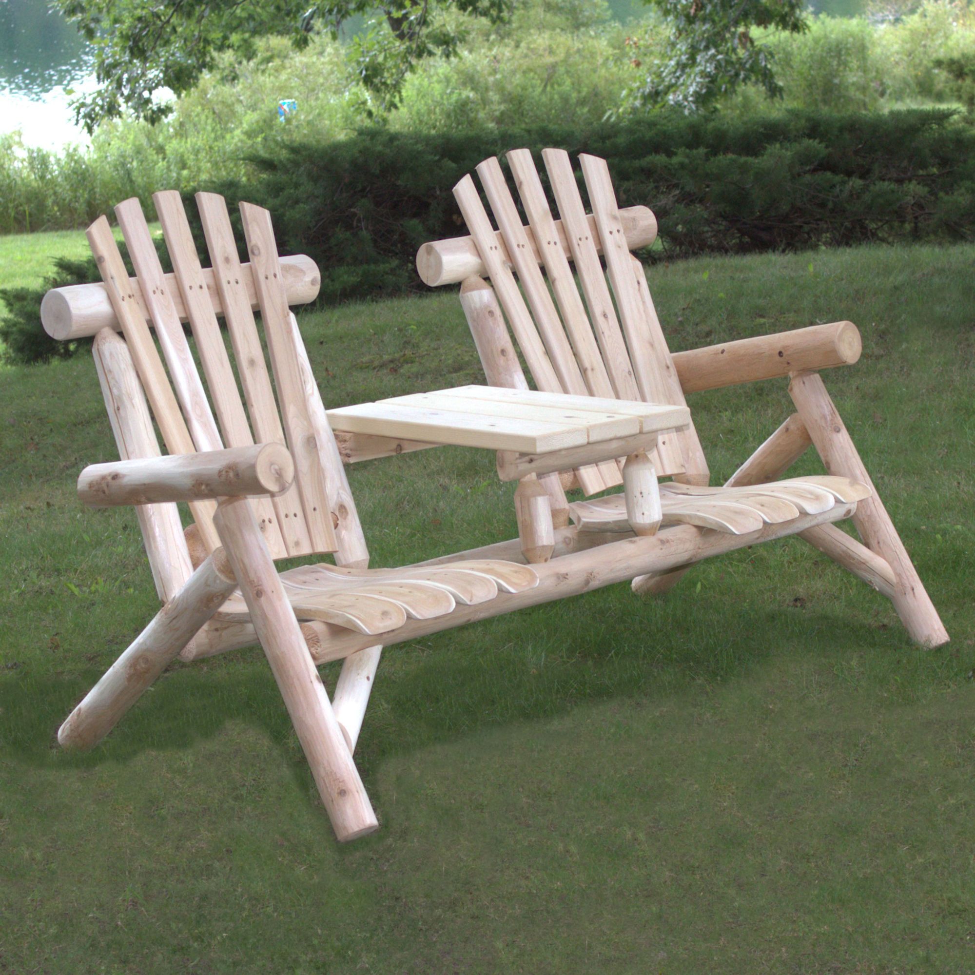 66" Natural Solid Wood Adirondack Chair, Distressed Cedar, Set of 2 11 66" Natural Solid Wood Adirondack Chair, Distressed Cedar, Set of 2