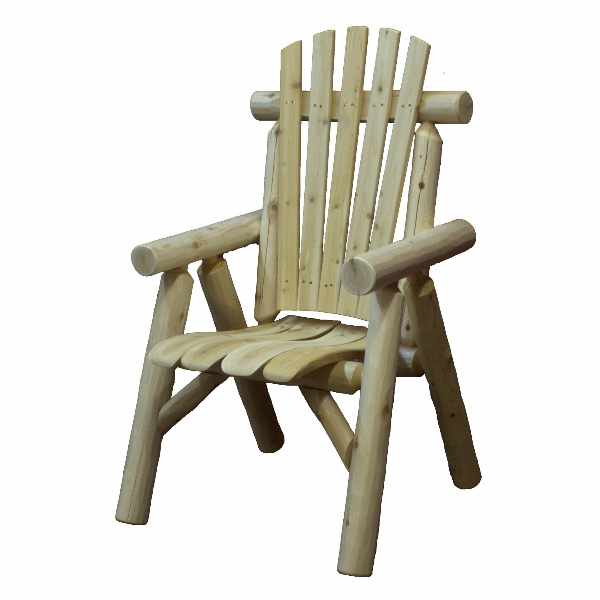 28" X 26" X 42" Rustic Natural Wood Dining Chair 6 28" X 26" X 42" Rustic Natural Wood Dining Chair