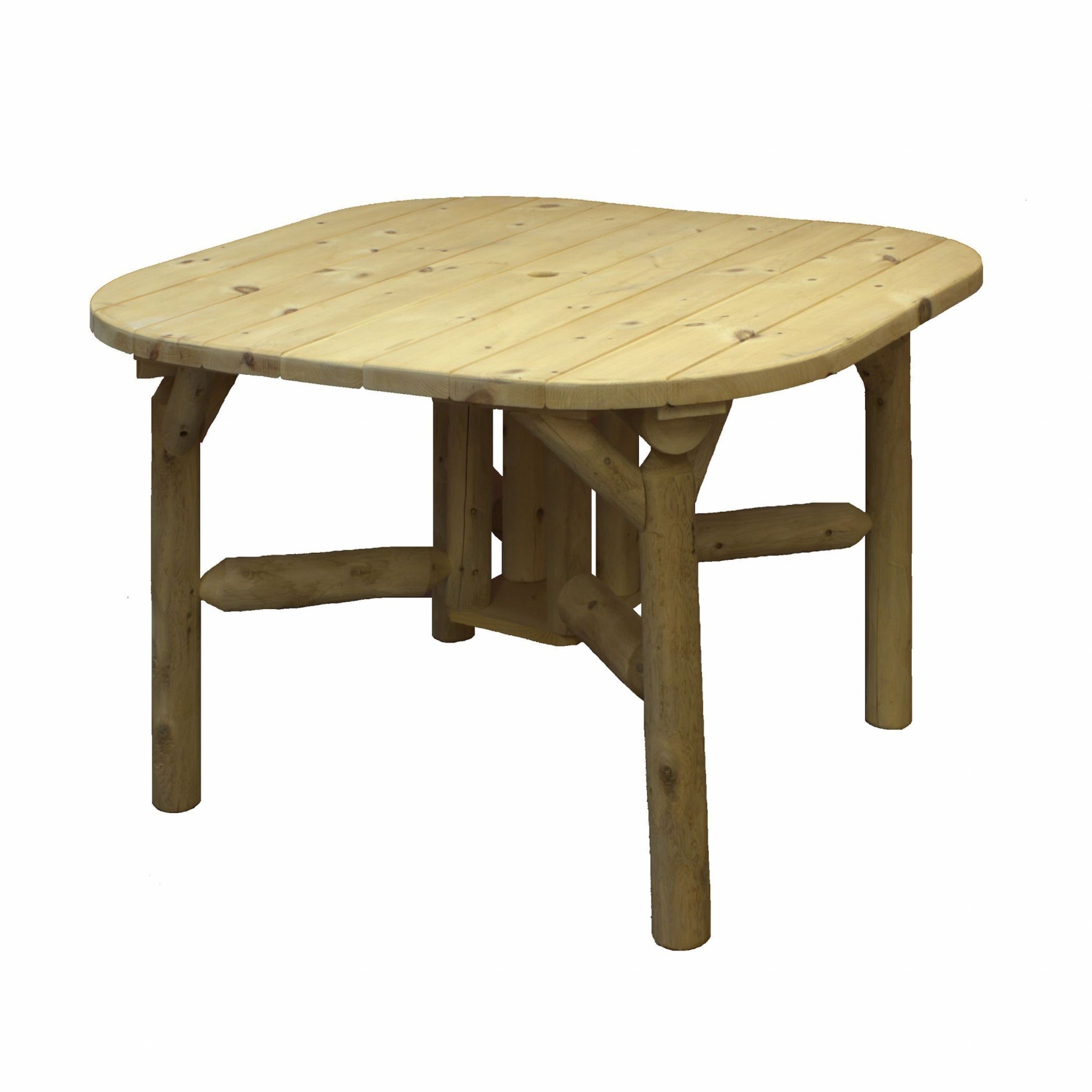 47" Natural Square Solid Wood Outdoor Dining Table 6 47" Natural Square Solid Wood Outdoor Dining Table